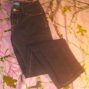 Old Navy Black Stretch 12 Reg Skinny Jeans